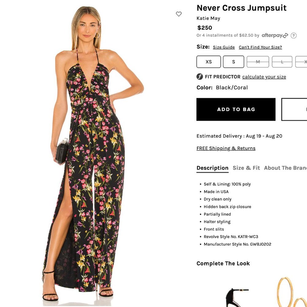 Never Cross Jumpsuit from REVOLVE